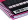A4 notebook, 96 sheets in a cage on the crest Line Neon, plastic cover, matte lamination, 4 color separator, pink