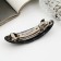 Halfish hair clip "Toliman" glare, 8 cm