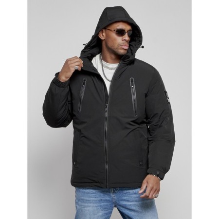 Sports male winter, size 56, black color-4