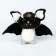 Soft toy "bat", 23 cm, black color