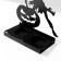 Summary Metal for 2 candles "Halloween. Monster with pumpkin" black 18x13.5x6 cm