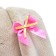 Soft toy "Bunny mi in a dress with a gold bow", 23 cm