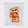 Thermalrotransfer "Bear with heart", 11 × 6.8 cm