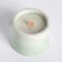 Candles in concrete on the stand "Loft", soy wax, wooden wick, white-green