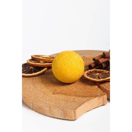 Natural bombing for the bath "Orange-brown", 80 grams-2