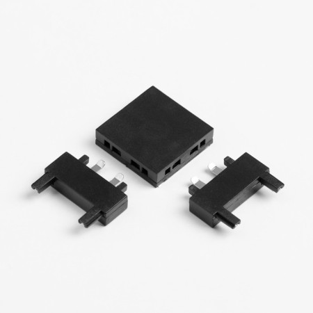 Connector ultra-shaped B-shaped black 3.6x3.6x0.6 cm-1