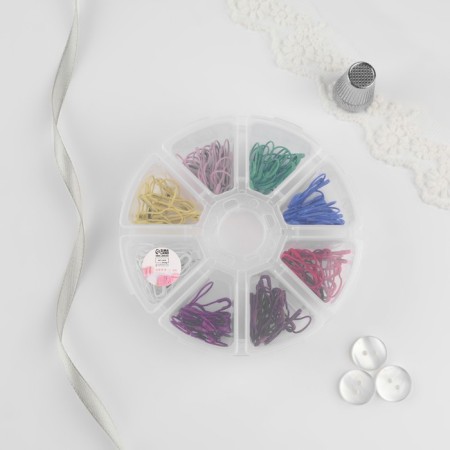 Pins with round end, 22 mm, 160 pcs, multi -colored-2