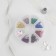 Pins with round end, 22 mm, 160 pcs, multi -colored