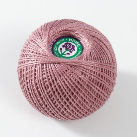 Knitting threads "Iris" 150m/25g 100% Mercerized cotton color 5704-1
