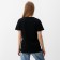 T -shirt female, black color, size 44