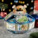 Gift box "flying saucer", 21.5 x 21.5 x 15.5 cm