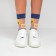 Women's socks minku "Flowers/avocado", size 36-39 (23-25 ​​cm)
