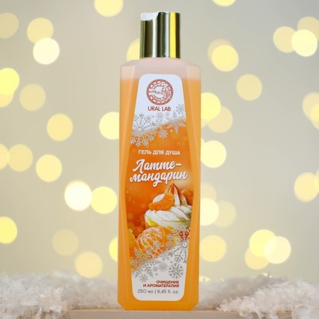 Shower gel, 250 ml, Latte-Mandarin aroma, New Year-1