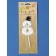 Candle for Cake "Gentleman", number "8", white