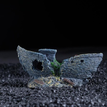 Decor for the Aquarium "Little Boat", 13 x 5.5 x 5.5 cm-2