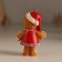 Souvenir Polystone Suspension "Ginger Snowman in the New Year's outfit" MIX 5.5x4x8.5 cm