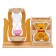 Sanding clock "Bear", souvenir, with a pencil, 13.5 x 13.5 x 10 cm, pink