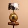 Tesla desktop lamp 1x60W, E27 golden 35x35x50 cm