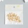 Decor for creativity metal "leaflets" gold 1.5x1.4 cm