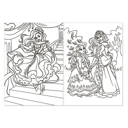 Coloring "Fairytale Princesses", 16 pp., A4 format-1