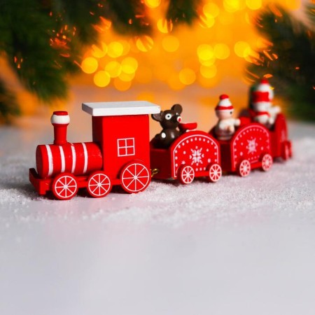 New Year's decor "Fairytale train" 23 × 5 × 2 cm, mix-1