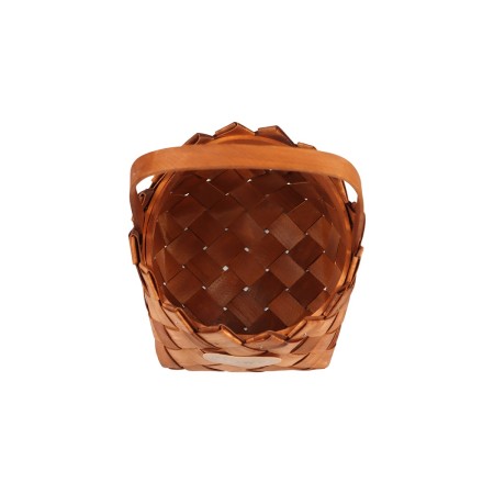 Set 2 pcs of wicker baskets, 20 x 20 x 12, 16 x 16 x 10 cm, handle h = 15 cm,-8