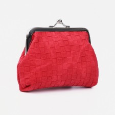 Women's wallet on the farmar, red color