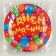 Disposable paper plate "Happy birthday" Funny balls (18 cm)