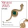 Brooch "Snake" rhombus, green color in gold