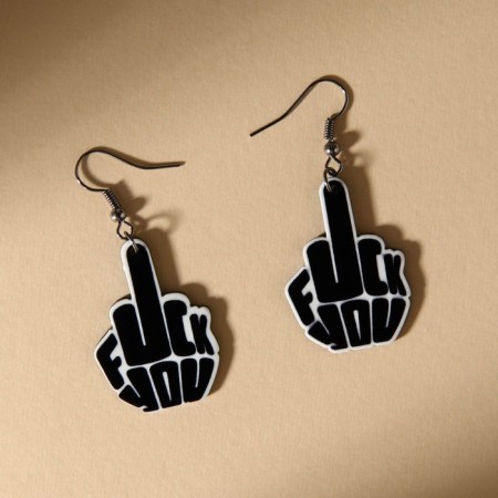 Earrings "impudent"-2