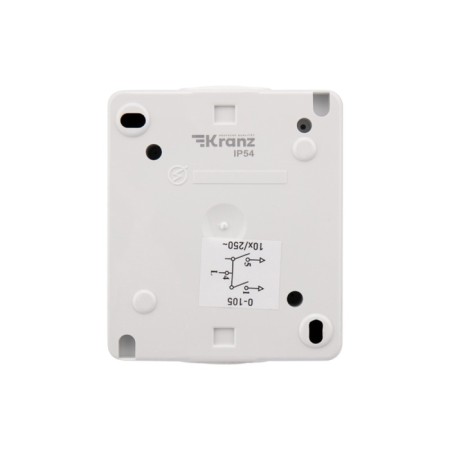 Two -clavy industrial IP54, o/y, white Kranz switch-3