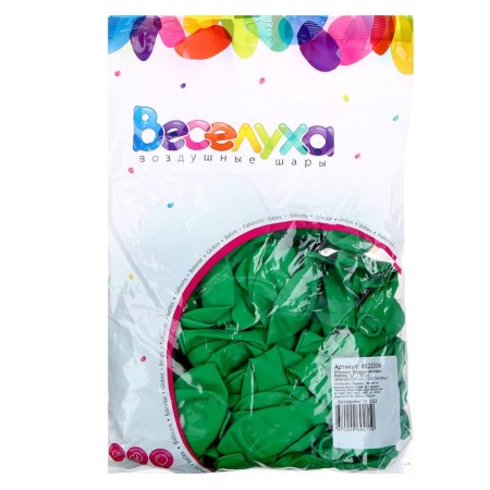 Latex ball 12 ", pastel, set 100 pcs., Green color-4