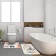 Set of bathroom rugs Ethel "Kitty" 2 pcs, 80x50 cm, 50x40 cm, velor
