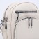 Bag-rug-rug on zipper, 3 outer pockets, long belt, milk color