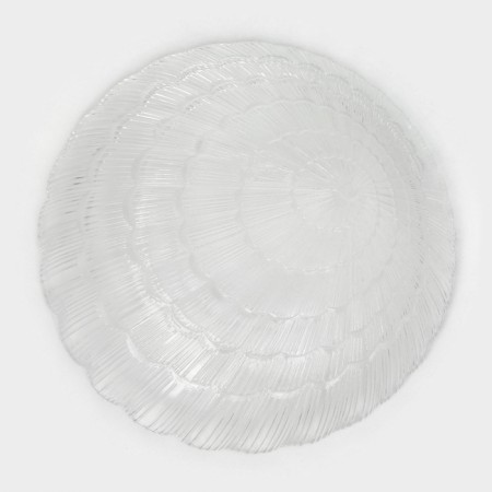 Deep glass plate Atlantis, d = 21 cm, the color is transparent-4