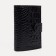 Male purse on a button, for bills, for cards, for coins, black color
