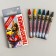 Wax pencils, set of 6 colors, height 8 cm, diameter 0.8 cm, transformers