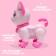 Robot Cat "Smart pet" Zhory, programmable, on the control panel, interactive: sound, light, dancing, musical, batteries, in Russian, pink