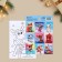 Paper stickers "animals", with coloring, 11 x 15.5 cm, new year