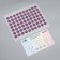 Iplikator-river, the basis of spanbond, 70 modules, 32 × 26 cm, white/lavender color