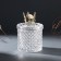 Casket Glass "Golden Crown with Pearl" 6x6x9 cm