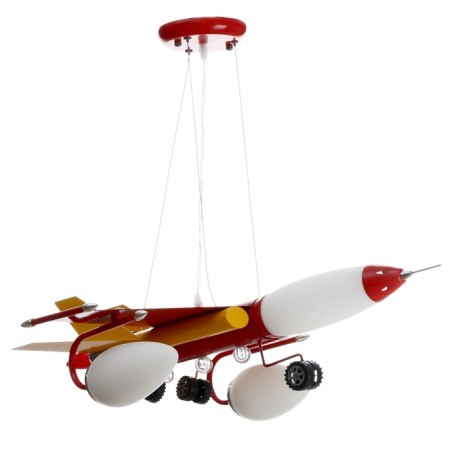 Lamp "Red Aircraft" 5x40W E14 Red 63x63x70 cm Bayerlux-2