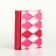 Women's wallet on the button, pink color
