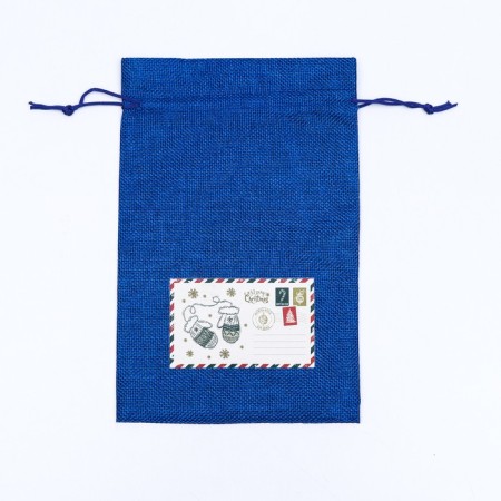 Gift bag with thermonacleka, 16 x 24 cm, blue-1