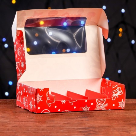 The box is folding, under 5 eclairs "festive mood", 25.2 x 15 x 6.6 cm-4