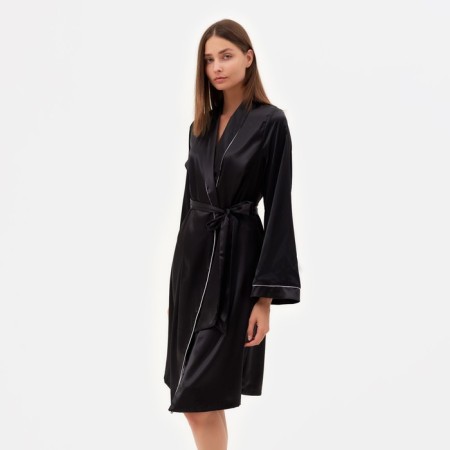 Women's robe minku: Light Touch Black color, river 42-1