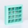 Box for sweets, 16 pcs, mint, 17.7 x 17.7 x 3.8 cm