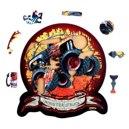 Figure puzzle in the frame "Monster Trek", 55 parts-2