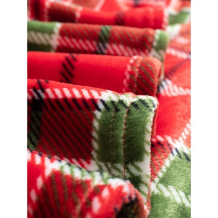 Guten Morgen FirePlace plaid, size 150x200 cm, red color-12