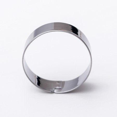 A set of forms for cutting the cookie “Circle”, 5 pcs: 3.1 cm, 3.6 cm, 4 cm, 4.6 cm, 5 cm, silver color-2